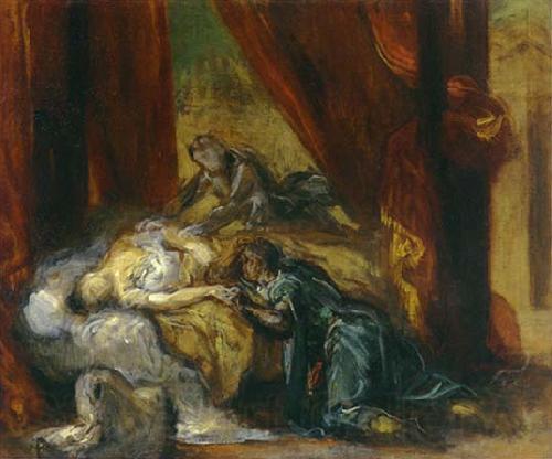 Eugene Delacroix The Death of Desdemona Germany oil painting art